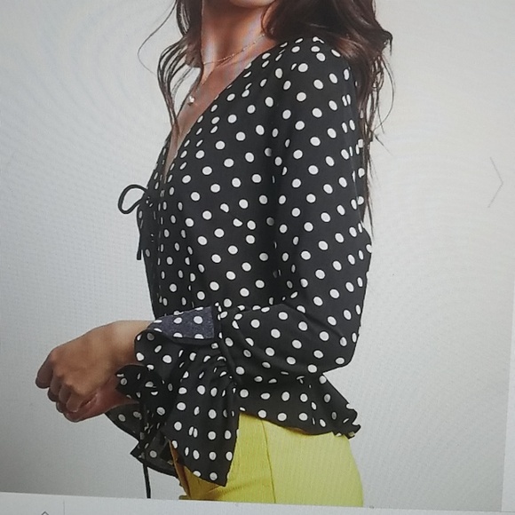 Polkadot peplum blouse - Picture 8 of 8